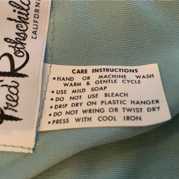 Vintage 1970's Fred Rothschild Maxi Dress Green Fall Winter Wedding Empire Waist - Picture 11 of 11